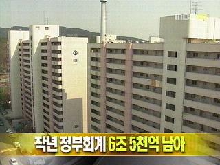 단신 작년 정부회계 6조 5천억 원 남아