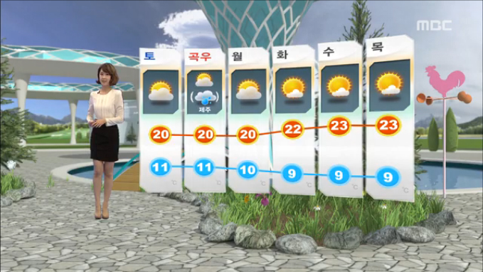 날씨 내일 진도부근 해상 비 약간충청이남 아침 비 그쳐