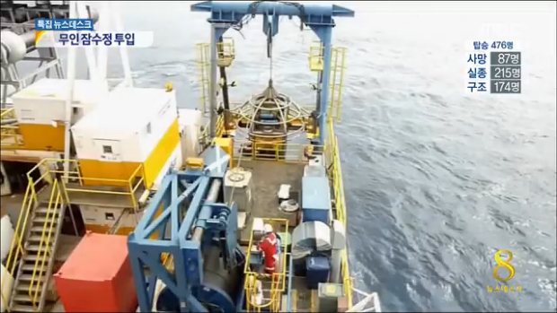 미국 무인 잠수정 ROV 수색작업 투입어떤 장비