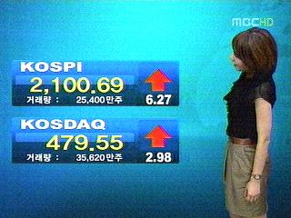 코스피 그리스발 호재에 2100선 안착에 성공