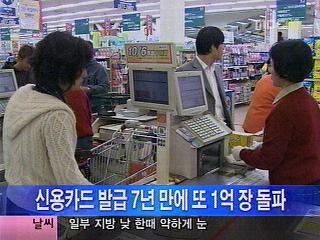 신용카드 7년 만에 다시 1억장 돌파