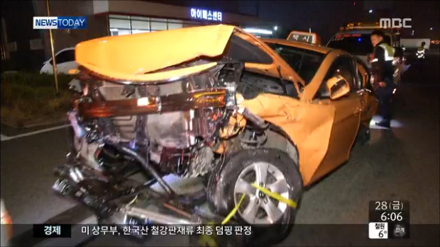 사건사고 경부고속도로 히행선 6중 추돌3명 부상