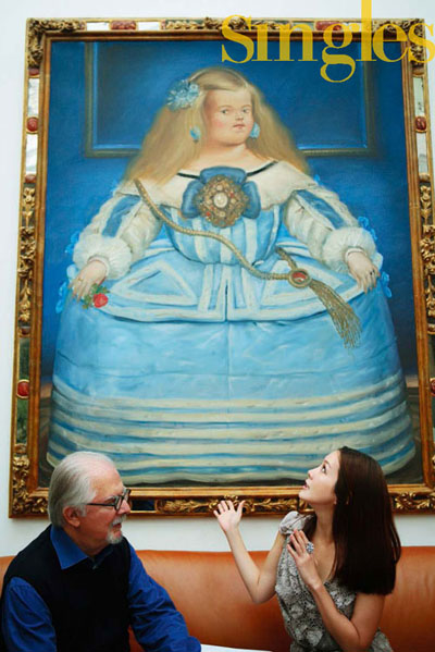 배우 김정은, 파리에서 세기의 화가 페르난도 보테로를 만나다