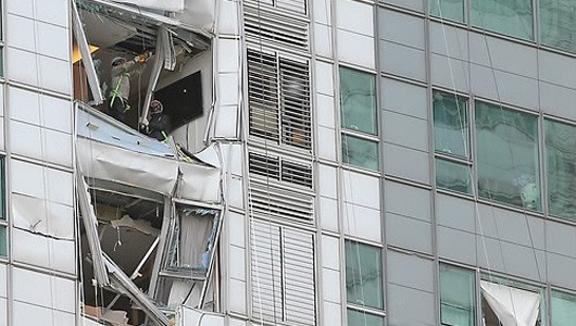 경찰 "헬기사고 당시 아이파크 항공장애등 꺼져있어"