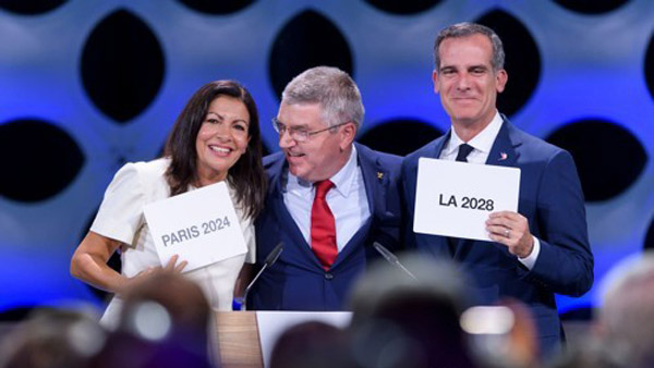 IOC 올림픽 개최지 2024 파리 2028 LA 확정
