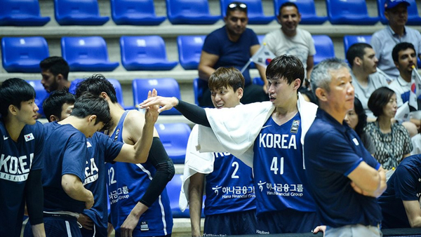 한국 남자농구 세계 랭킹 34위로 4계단 하락