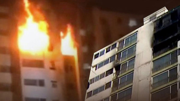 서울 관악구 6층짜리 아파트에서 불1명 연기 흡입