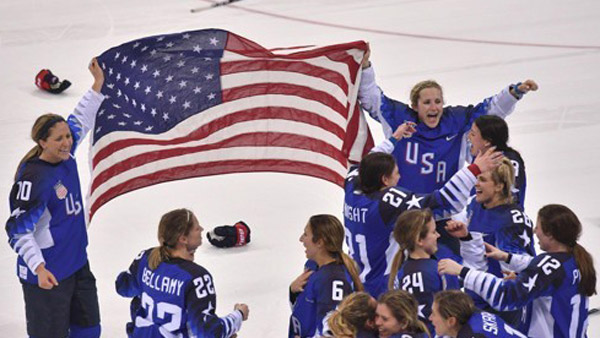 평창 미국 여자 아이스하키 20년 만에 금메달