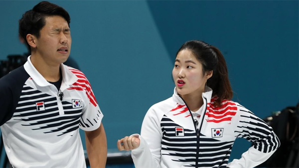 장혜지이기정 세계믹스더블컬링선수권 결승진출 실패