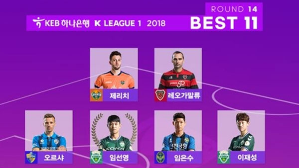 전북 임선영 K리그1 14라운드 MVP