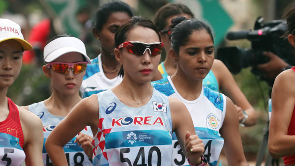 AG 전영은 여자 20km 경보 5위2연속 메달 획득 실패