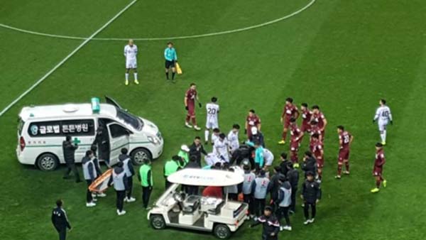 프로축구 광주 이승모 준PO서 의식 잃었다가 깨어나병원 이송