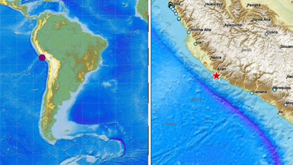 페루 남부 해안서 규모 73 강진"인명피해 보고 없어"