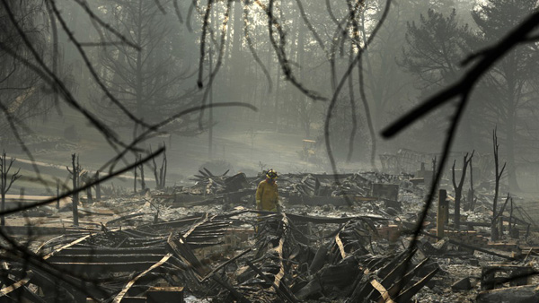  캘리포니아 산불 사망 76명실종 1천300여 명