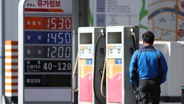 휘발유 가격 6주 연속 상승서울은 156원 오른 1천4842원