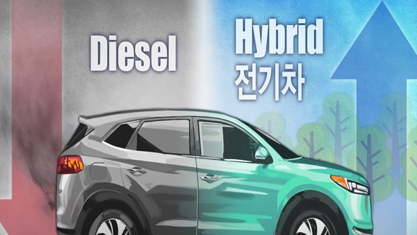 자동차시장 대세는 친환경전기차종 21 증가디젤 16 감소