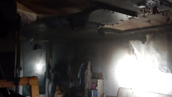 울산 중구 성안동 아파트 화재주민과 경찰관 등 4명 부상