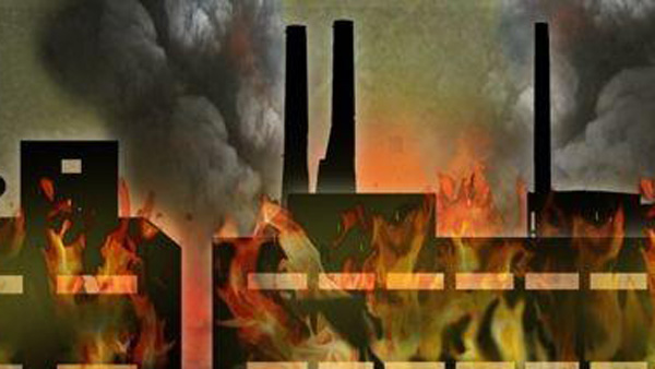 화학공장 화재 공단 인근 하천 물고기 떼죽음