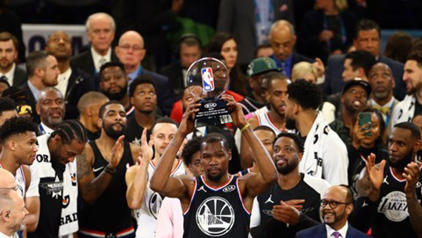 팀 르브론 NBA 올스타전 팀 야니스에 역전승듀랜트 MVP