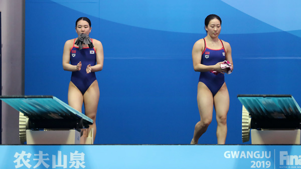 광주세계수영 조은비김수지 여자 3 싱크로 사상 첫 결승행