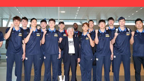 남자농구 대표팀 월드컵 열리는 중국으로 출국1승 목표