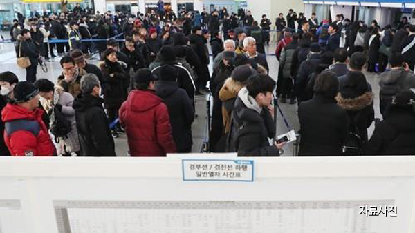 '고향가는길' 설 승차권 예매, 코레일 7~8일, SRT 9~10일