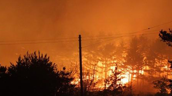 국방부 "해 뜨는 즉시 헬기 10대 투입해 고성 산불 진화"