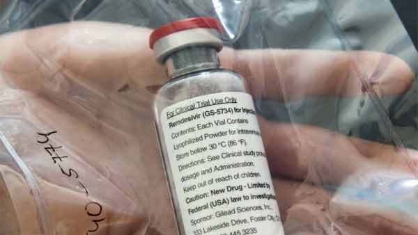 "렘데시비르, 코로나19 중증 아닌 환자에도 투약 연구중"