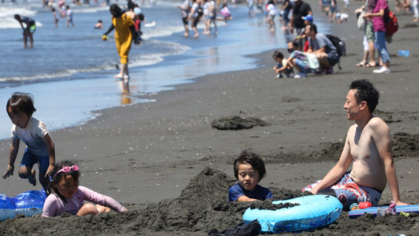 일본 사상 최고 수준 폭염…시즈오카현 하마마쓰 41.1도