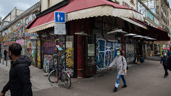 유럽 식당 다시 줄줄이 영업 중단…코로나 폭증에 '셧다운'