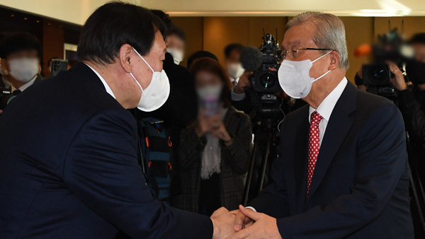 윤석열, 김종인 만나 선대위 논의‥"김한길·김병준 합류에 동의"