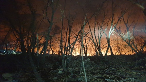 서울 노원구 수락산에 산불…0.03헥타르 피해