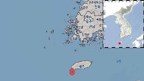 제주도에 규모 3.2 지진‥14일 지진 여진