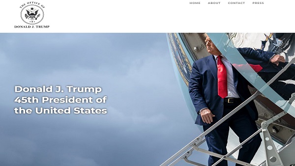 트럼프, 홈페이지 열어…"미국 우선주의 의제 전념"