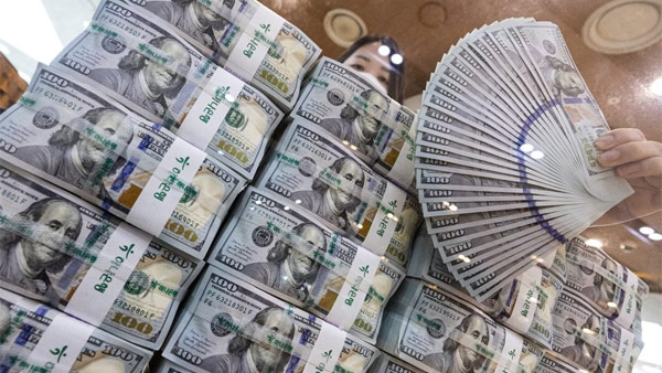 외환보유액, 다시 감소세‥8월 4천364.3억달러, 21.8억달러↓