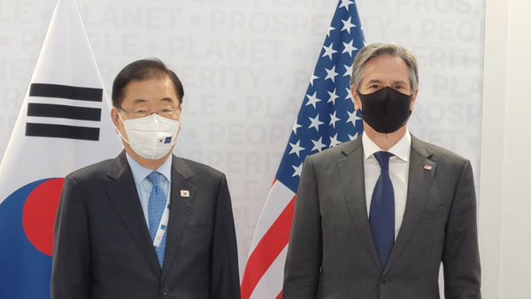 한미 외교장관 "북한 미사일 고도화에 강한 우려‥한미 협력해야"