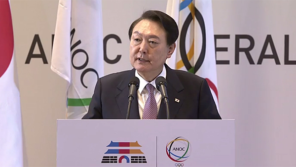 '스포츠계 유엔총회' 참석한 윤 대통령 "스포츠에 자유·연대"