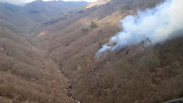지리산 국립공원 산불.‥4시간여 만에 진화