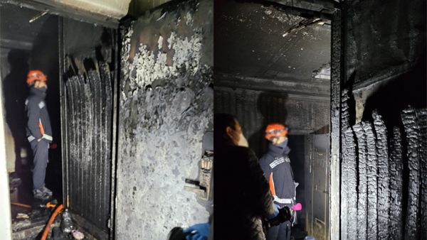 부산 주상복합 건물서 불‥ 20대 남녀 심정지 상태로 발견