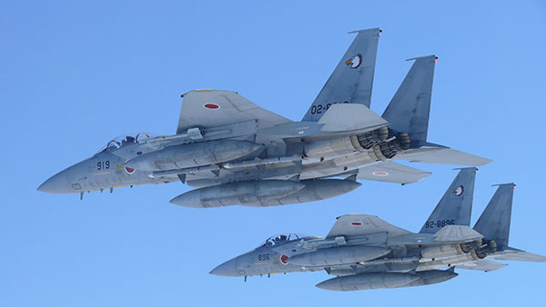 "일본 F15 전투기 동해서 훈련 중 사라져‥추락 가능성"