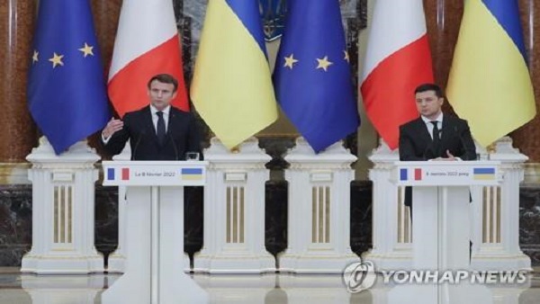 마크롱 "푸틴이 '긴장고조 않겠다' 확인‥우크라협상 진전가능"