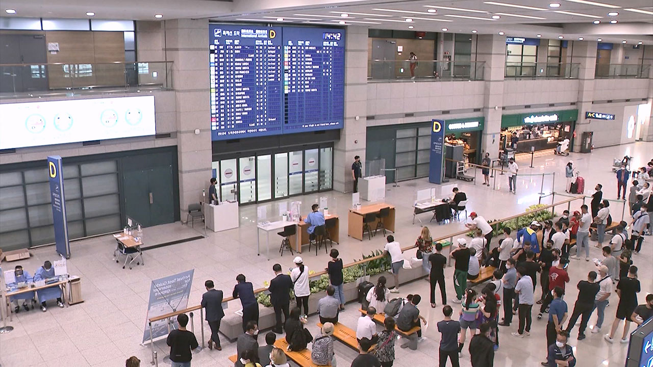 인천공항, 美·日·중동 노선 여객 100% 회복‥中은 37% 불과
