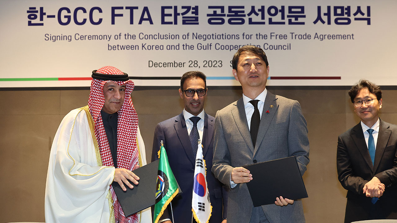 한국, 걸프협력회의 6개국과 FTA 체결‥ "에너지 안보 강화 기대"