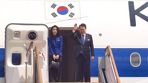 윤 대통령, 히로시마 G7 참석차 서울공항 통해 日 출국
