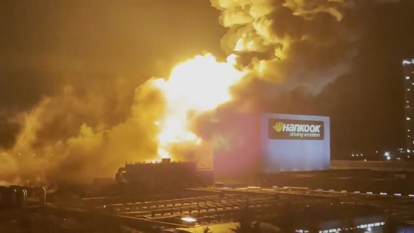 대전 한국타이어 공장 화재 '소방대응 3단계' 격상‥11명 부상