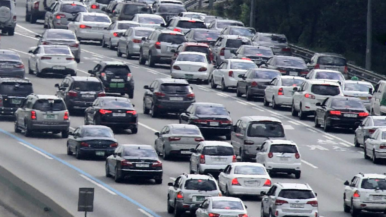 추석 당일 양방향 정체 극심‥귀경길 오후 3~4시 최대 혼잡