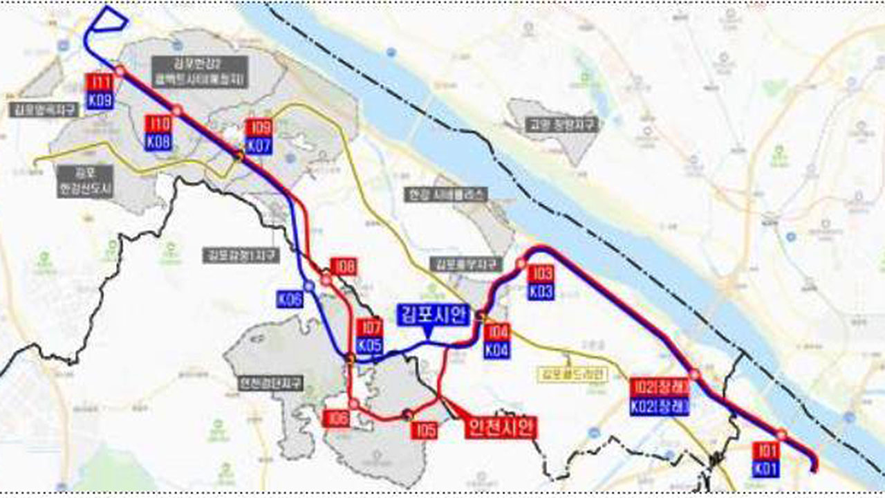 5호선 김포·검단 연장노선 '검단에 2개 역 설치' 조정안 제시