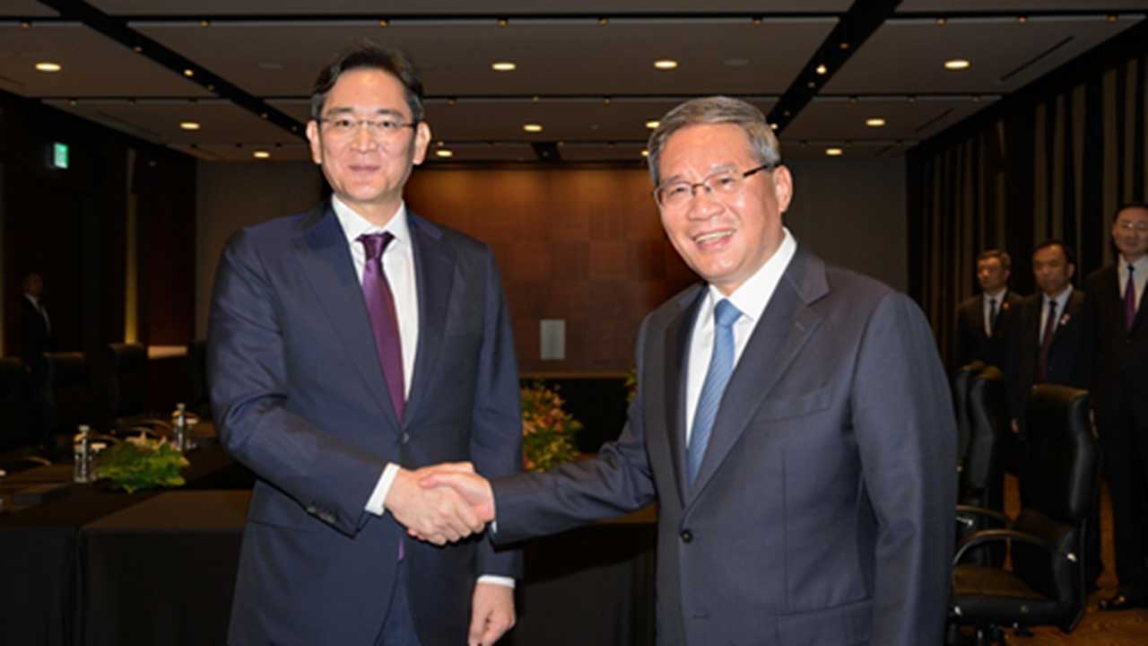 이재용 삼성 회장, 방한 리창 中총리와 유일 면담