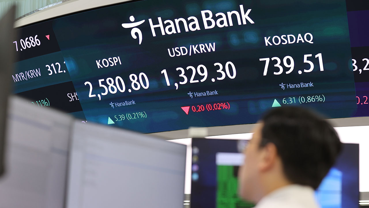 코스피, 2천580대 강보합 마감‥반도체 급락에 '빅컷효과' 상쇄