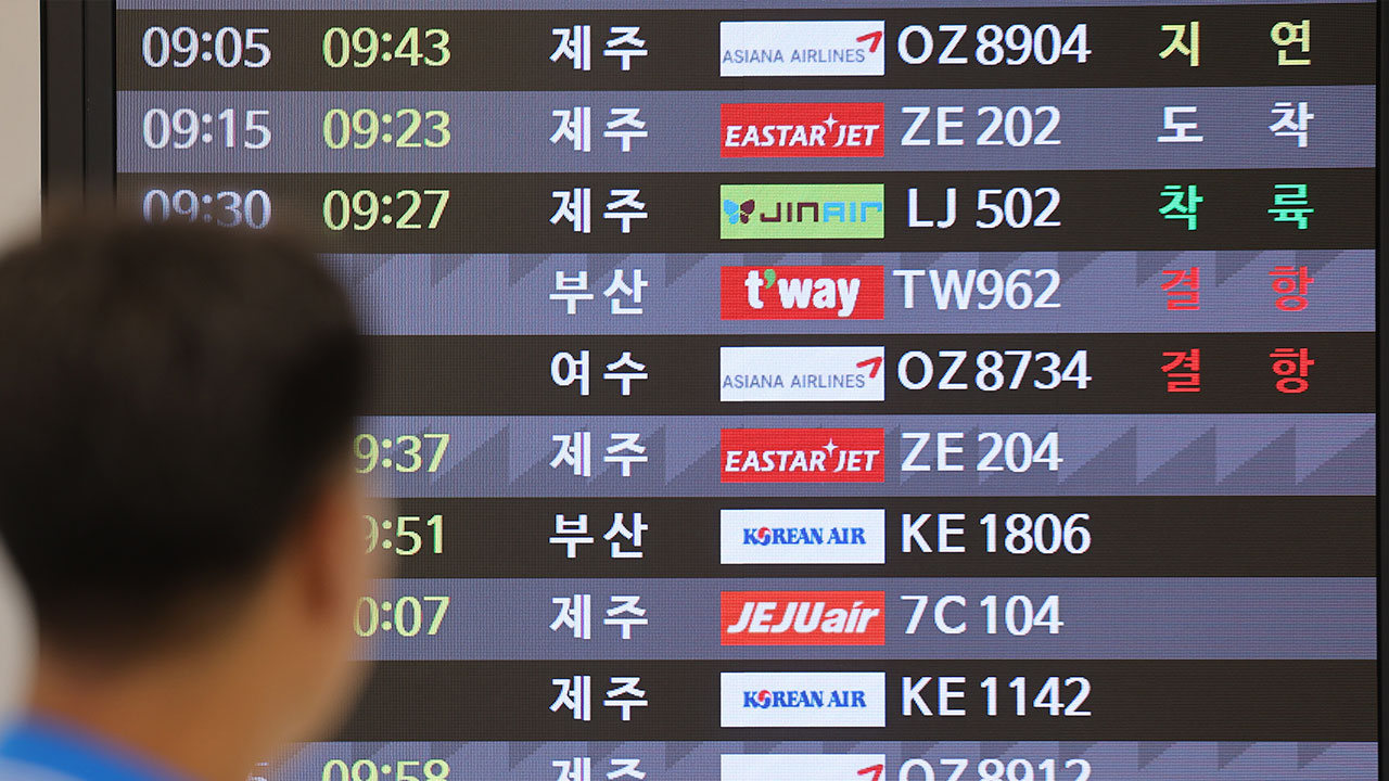 국적항공사 대상 피해 구제 신청 3천202건‥대부분 '운항 지연'